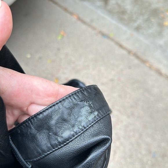 Vintage 111 State Black Leather Pants Boot Cut Mid Rise Women's Size 6 - Picture 13 of 13